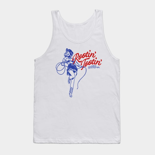 Vintage Rootin Tootin Good Time Western Cowgirl Girl Women Tank Top by Trogexy Pearcepn